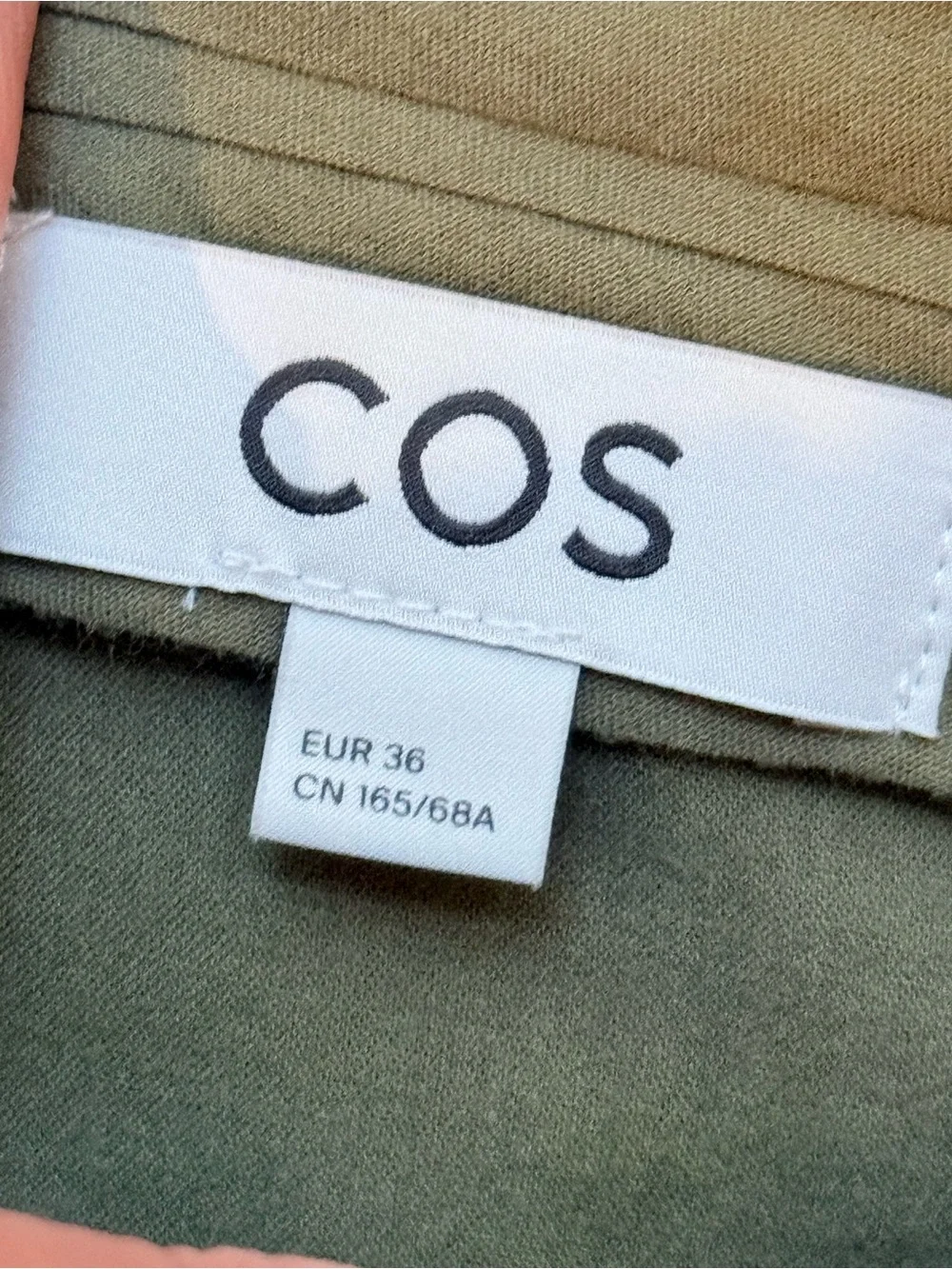 COS Olive Green Lyocell Linen Pleated Wide Leg Pants Trousers EU 36 US 4